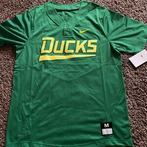 New Nike Unisex Green Oregon Ducks Softball Jersey Size Medium